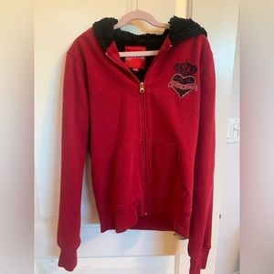 Y2K Guess Zip-Up Fur Jacket